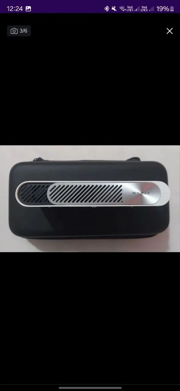Mini Projetor Laser Portátil funciona com power bank - Foto 2
