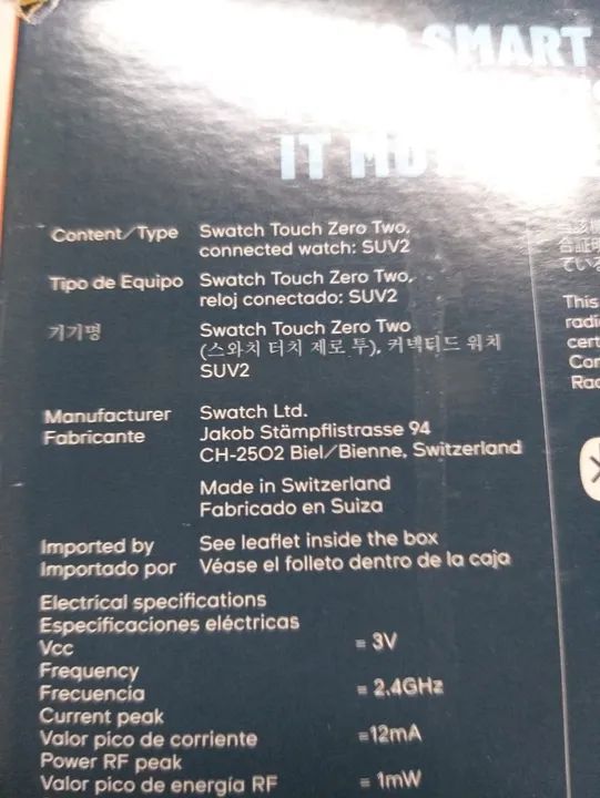 Relógio Swatch - Touch Zero Two -nunca usado-na caixa. - Foto 4