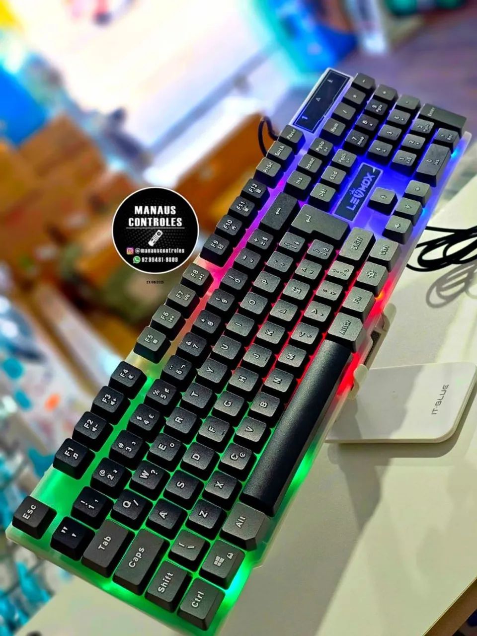 Teclado gamer com fio 