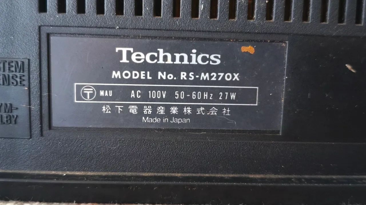 Technics M270X Tape Deck with DBX, Fully Functional64961572754817125