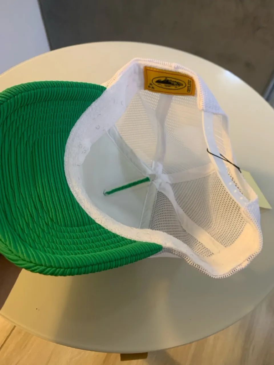 Boné Verde e Branco Trucker Corteiz - Foto 3