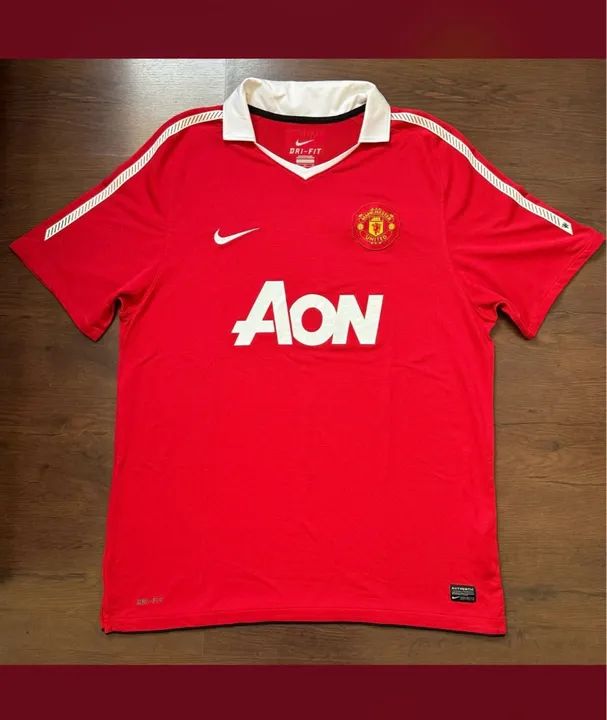 camisa manchester united 2010-2011 home jersey