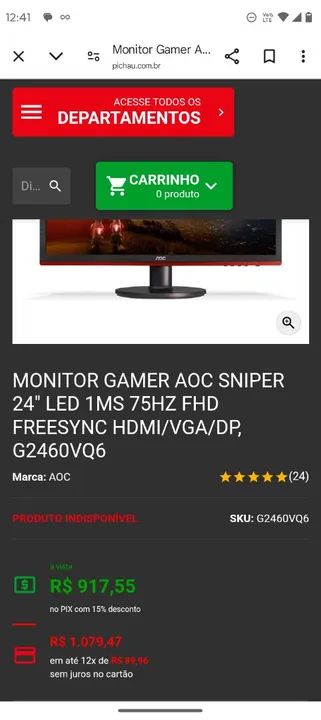 Monitor AOC Gamer FreeSync 75hz - Foto 3