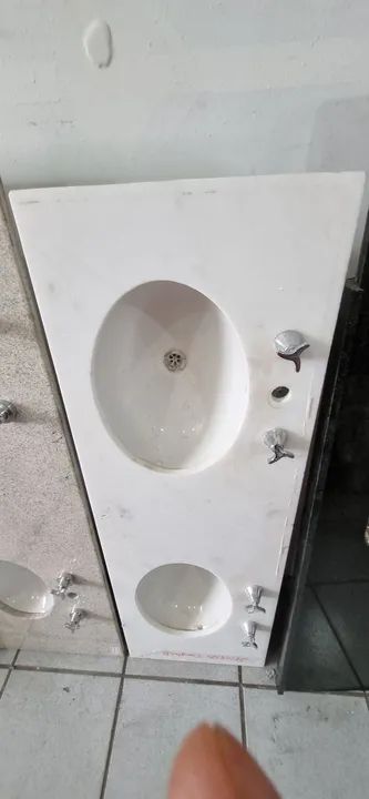 Pias banheiro cuba dupla várias pedras e modelos  - Foto 5