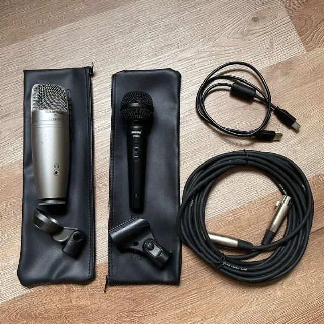Microfones Sanson C01upro E Shure Sv200