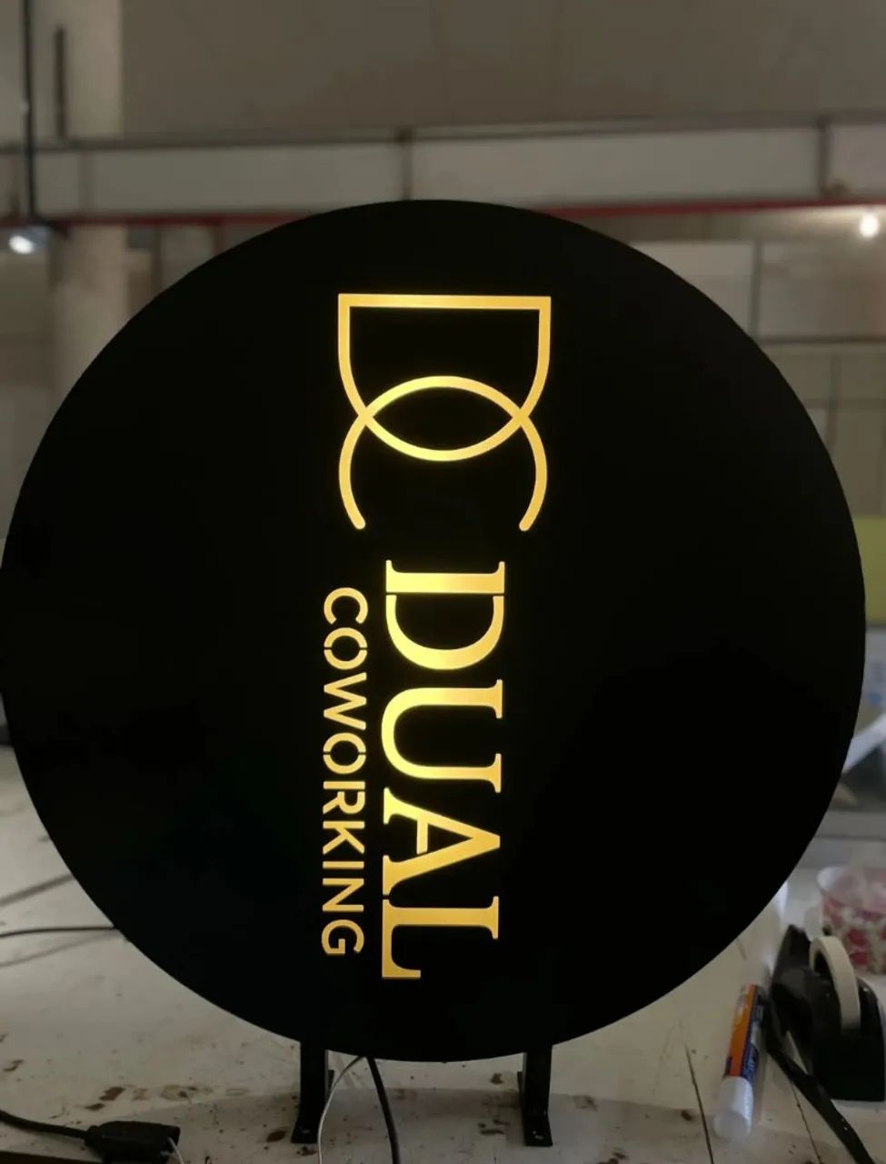 Placa luminosa dupla face estilo bandeira  - Foto 2