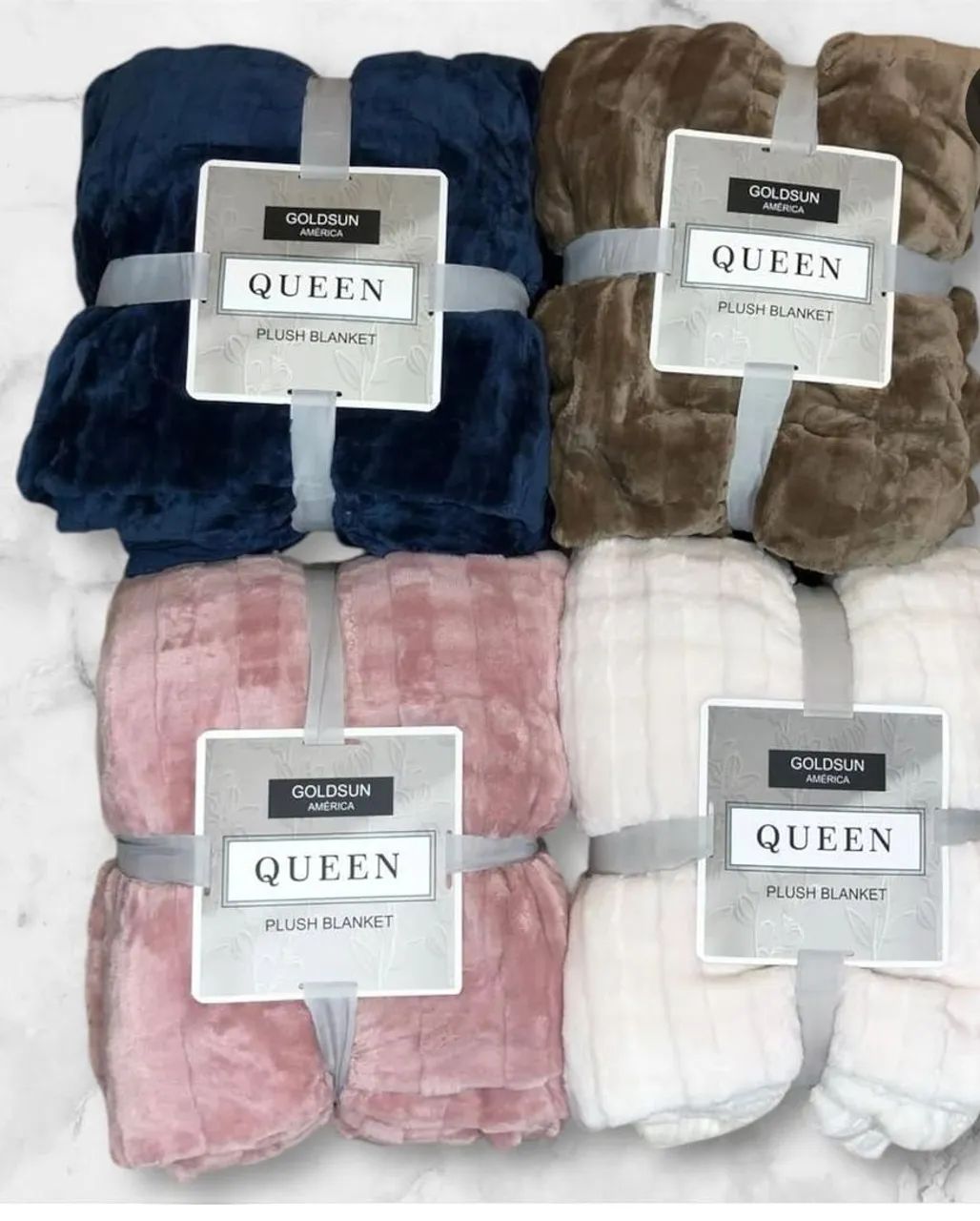 Mantas Queen pelúcia diversas cores  - Foto 3