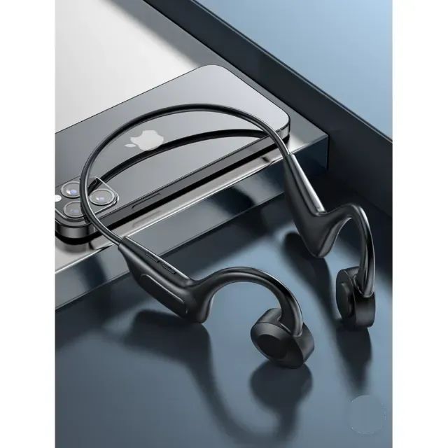 Fone Bluetooth 5.2 Condução Óssea H`maston F921 Earflex Esportivo Cor Preto - Foto 2