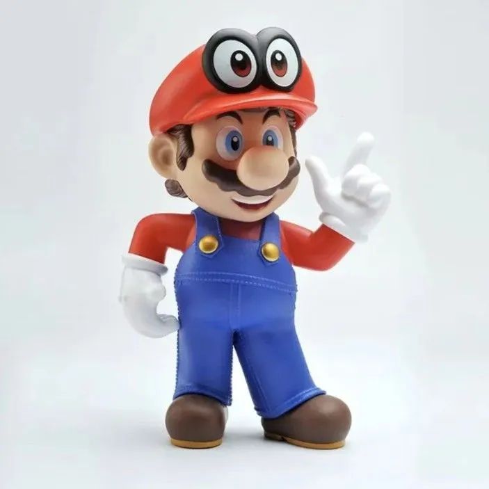 Action Figure Super Mario Odyssey 39cm Gigante Rico Em Detalhes  - Foto 4