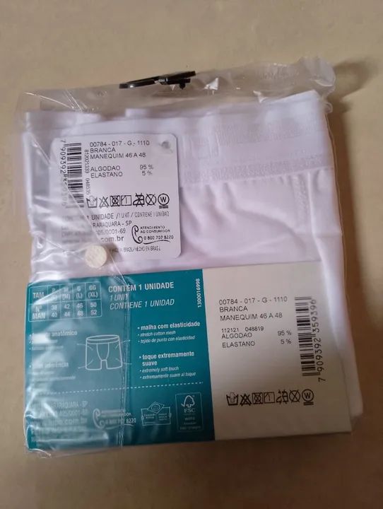 Cueca Lupo Boxer Orginal - Algodão com Elastano - Cor: Branca - Tamanho: G - Foto 2