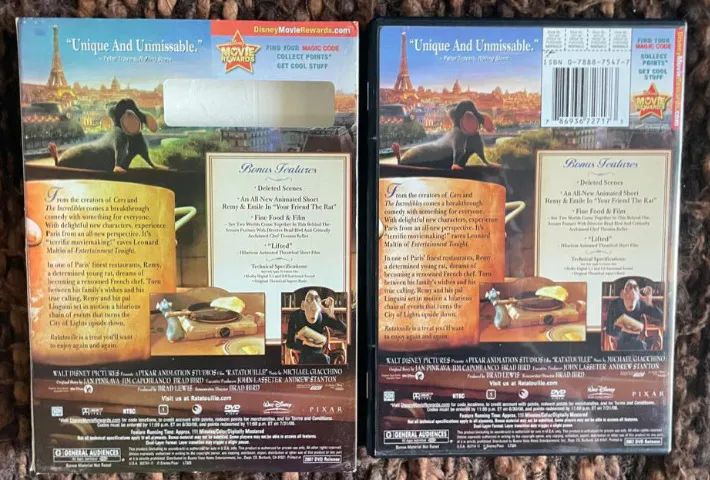 DVD DISNEY PIXAR RATATOUILLE CAPA DUPLA IMPORTADO ACEITO OLX PAY - Foto 3