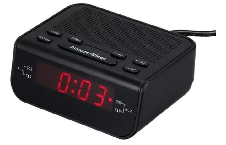 Despertador Digital com Rádio AM/FM Bluetooth hentrada USB na pronta entrega