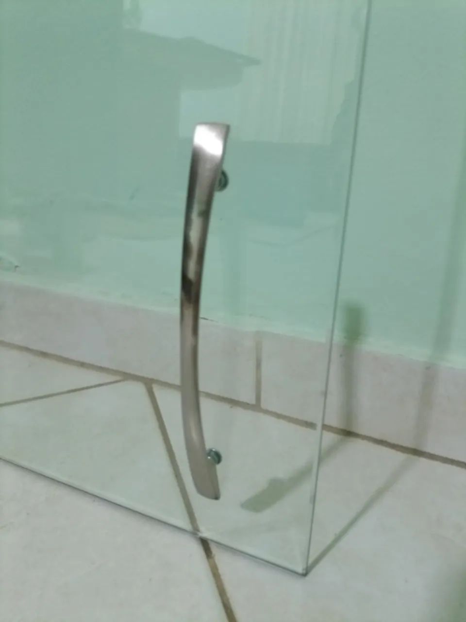 Porta de Vidro 6mm com Puxador