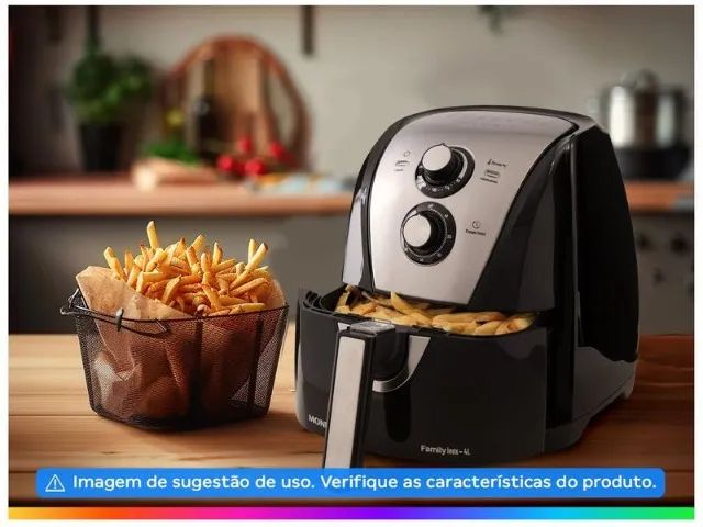Air Fryer Mondial Family AFN-40-BI Preto 4L com Timer - Foto 2