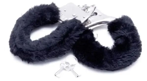 Algemas de Metal com Pelúcia - Hand Cuffs - Foto 4