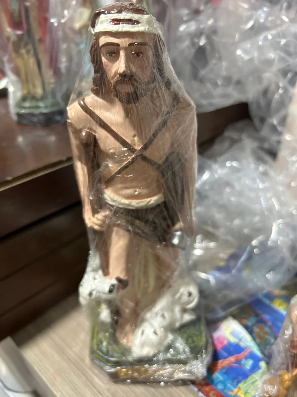 Imagem de São Lázaro com 22cm x 7cm