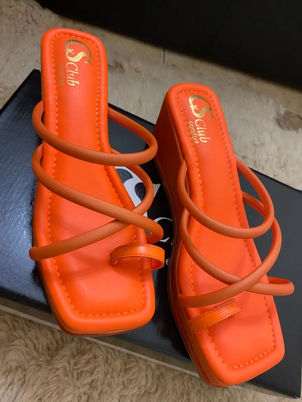 Sandália Carmen Steffens Laranja NOVA