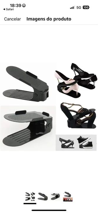 Suporte para sapatos dobrável - Foto 2