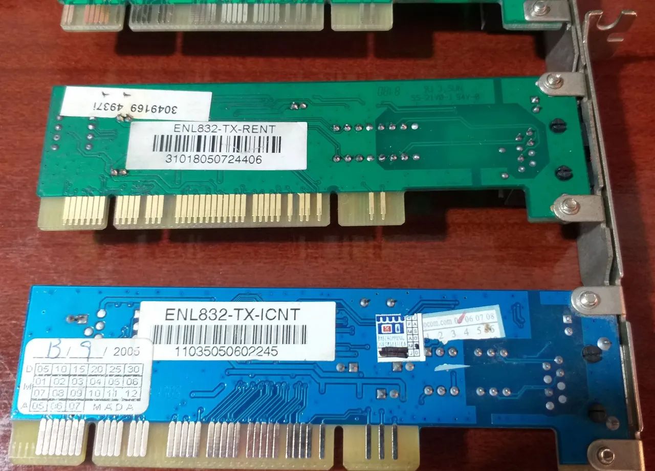 Placa De Rede Lan 10 100MB Pci Encore EN832-Tx Rent iCNT Chip Realtek Testada Sem Defeito - Foto 4