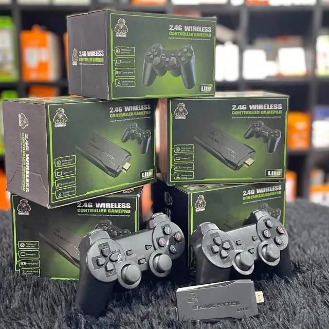 Game Stick Retro 4K Hdmi 2 Controles Sem Fio + De 20.000 Jogos