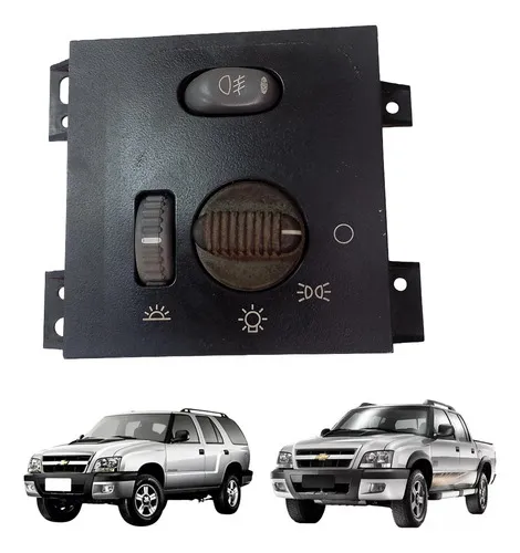 Botão Chave Luz Farol E Milha S10 Blazer Pitbull 2001 2011