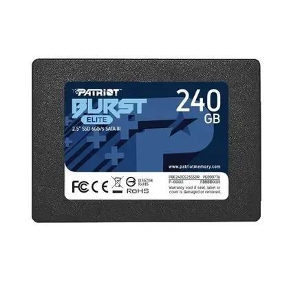 SSD 240GB Sata III Patriot Burst Elite 6GBs Leitura 450MBs e Gravação 320MBs -Instalamos