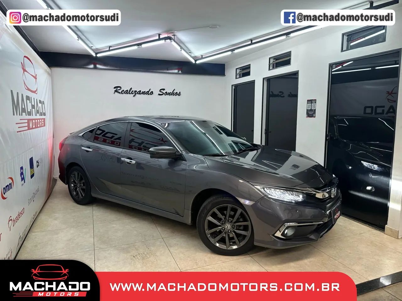HONDA CIVIC 1.5 16V TURBO GASOLINA TOURING 4P CVT CINZA 2019 - Foto 2