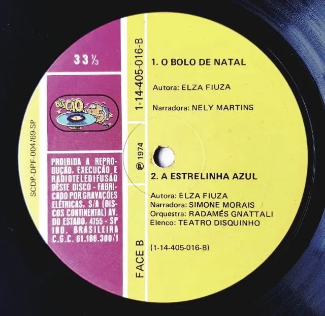 Disco de Vinil - Contos de Natal - 1974 - Foto 3