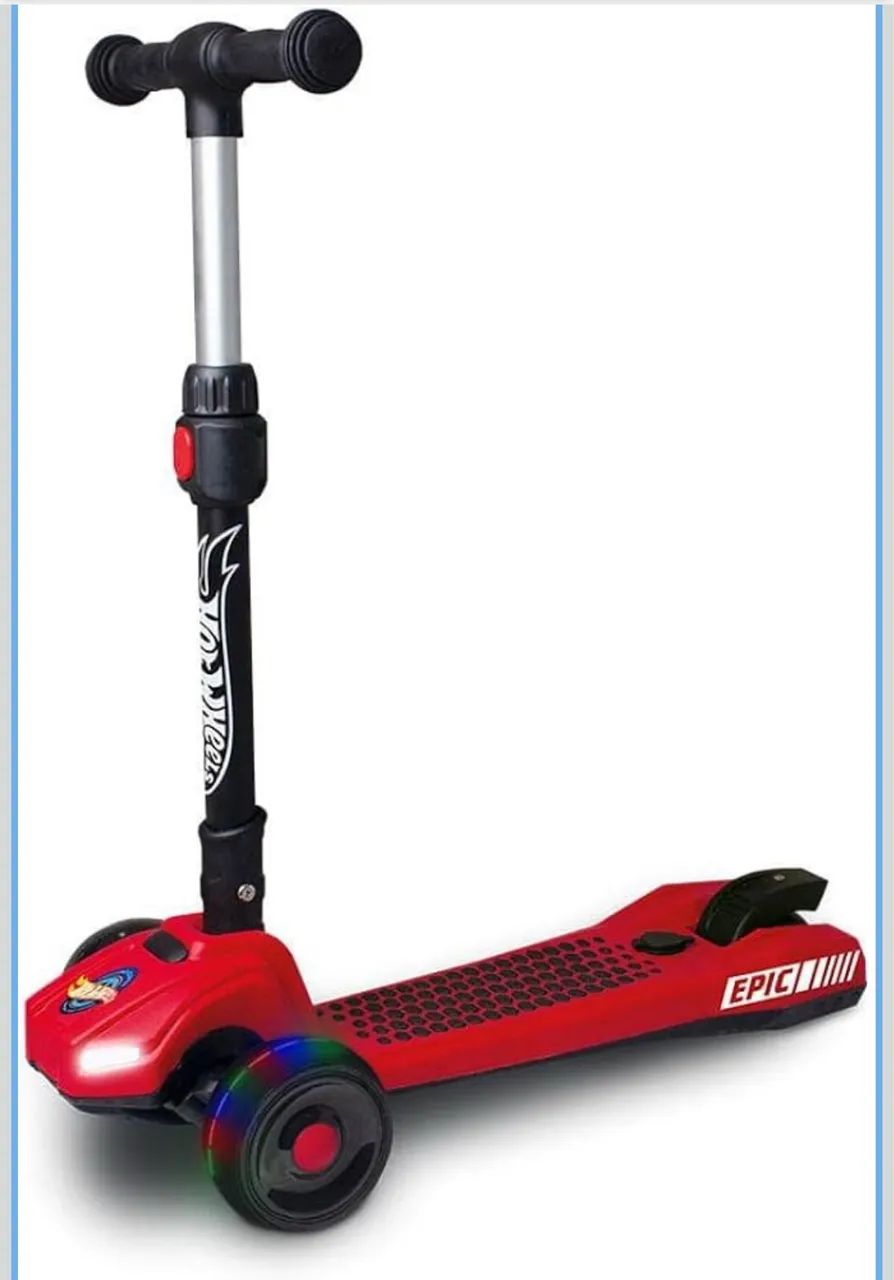 Patinete max turbo com fumaça e luzes