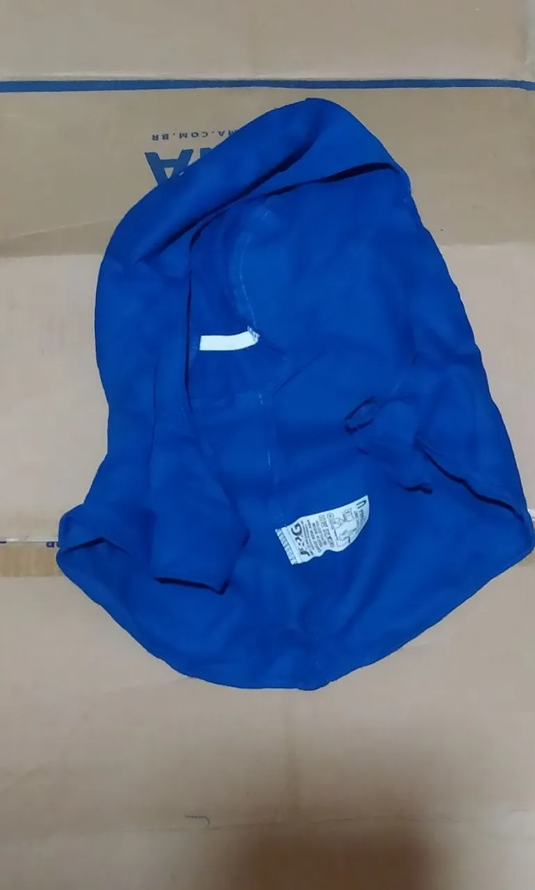 Touca árabe em brim Azul