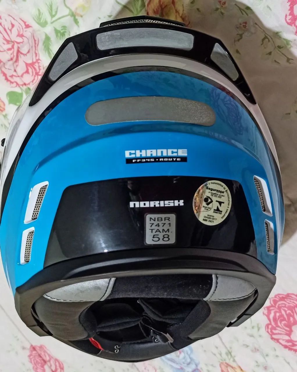 Capacete para moto norisk 58 escamoteável com óculos - Foto 2