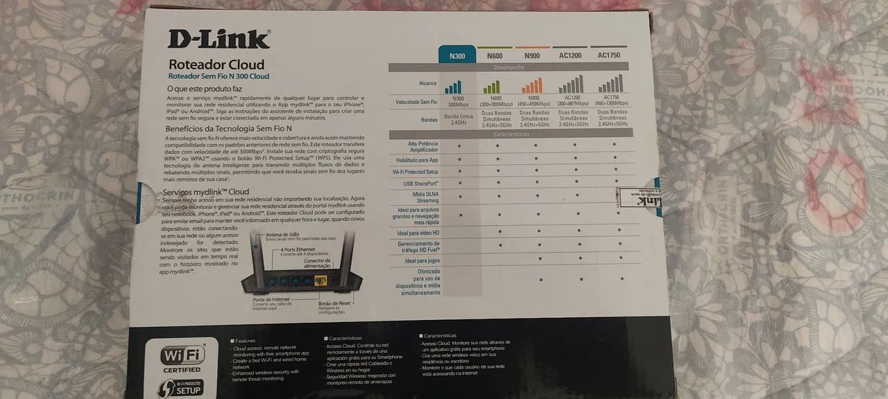 Roteador Leia o Anúncio Wi-Fi D-Link Cloud N300 Sem Fio - Foto 2
