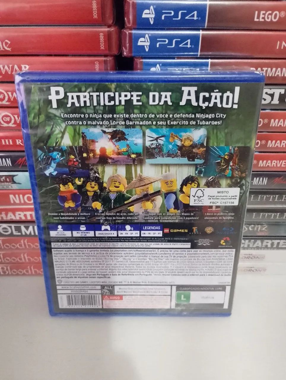 Lego Ninjago O Filme PS4 (novo lacrado) - Foto 2