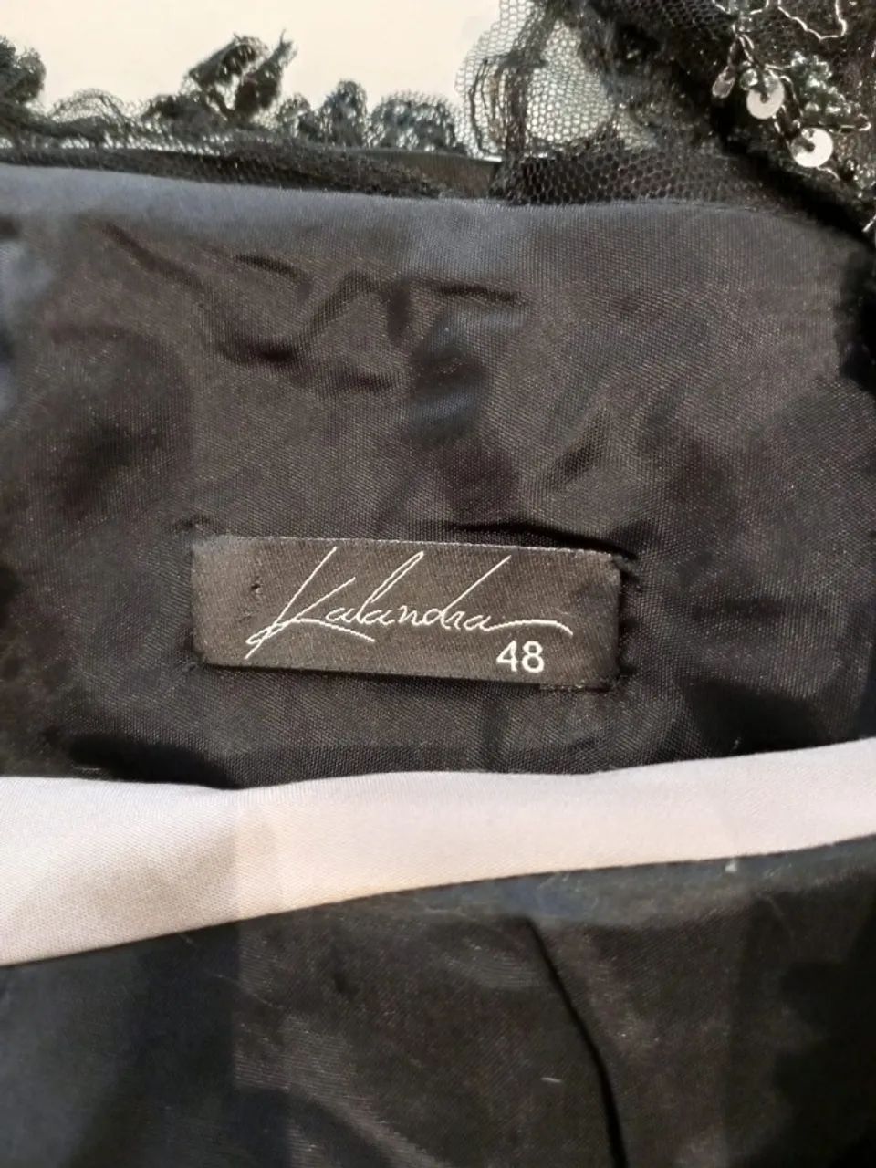  Vestido Kalandra preto com busto bordado - Foto 3