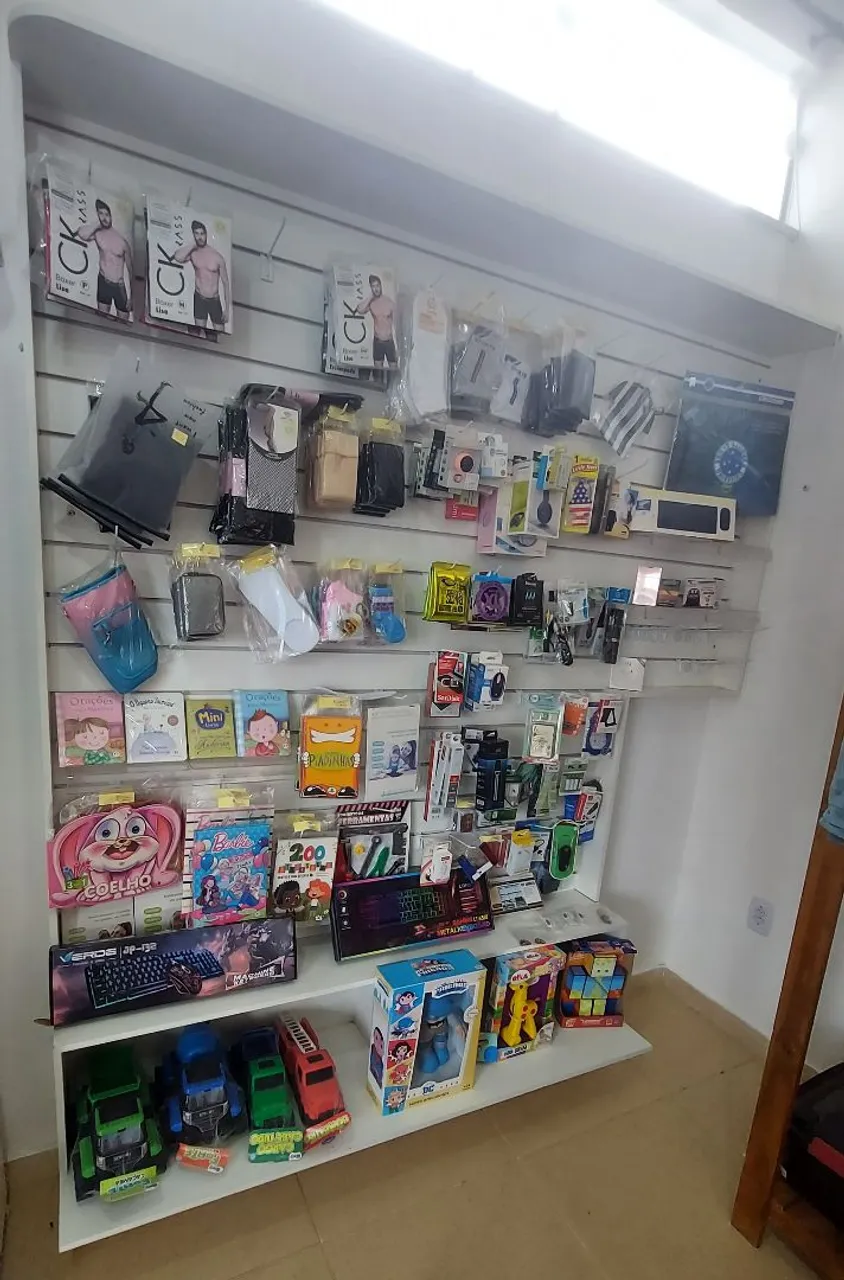 Loja completa (estoque mais móveis)