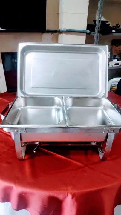 04 Rechauds para Buffet em aço inox usado - Foto 6