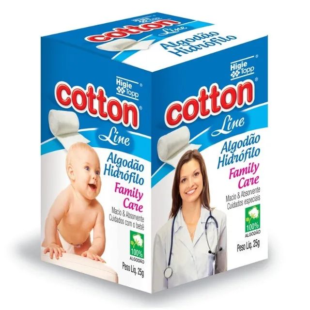 Cotton Line- Algodão Hidrófilo 100% Algodão - Foto 3