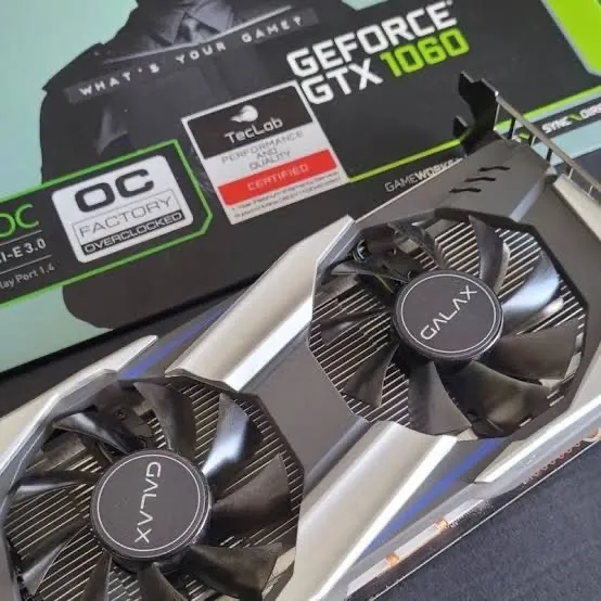 Placa de Vídeo Galax GTX 1060 6GB OC Factory