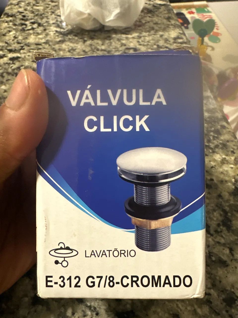 Ralo Valvula click NOVA lavatório