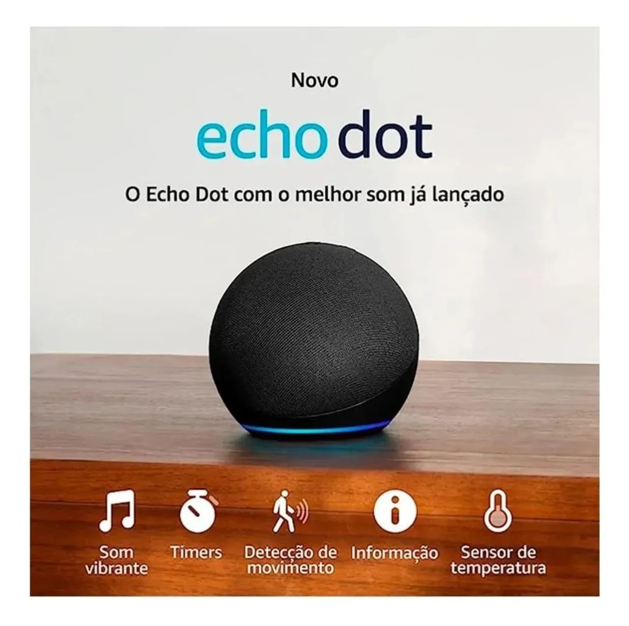 Echo Dot 5ª Geração com Alexa - O Melhor Som Já Lançado!