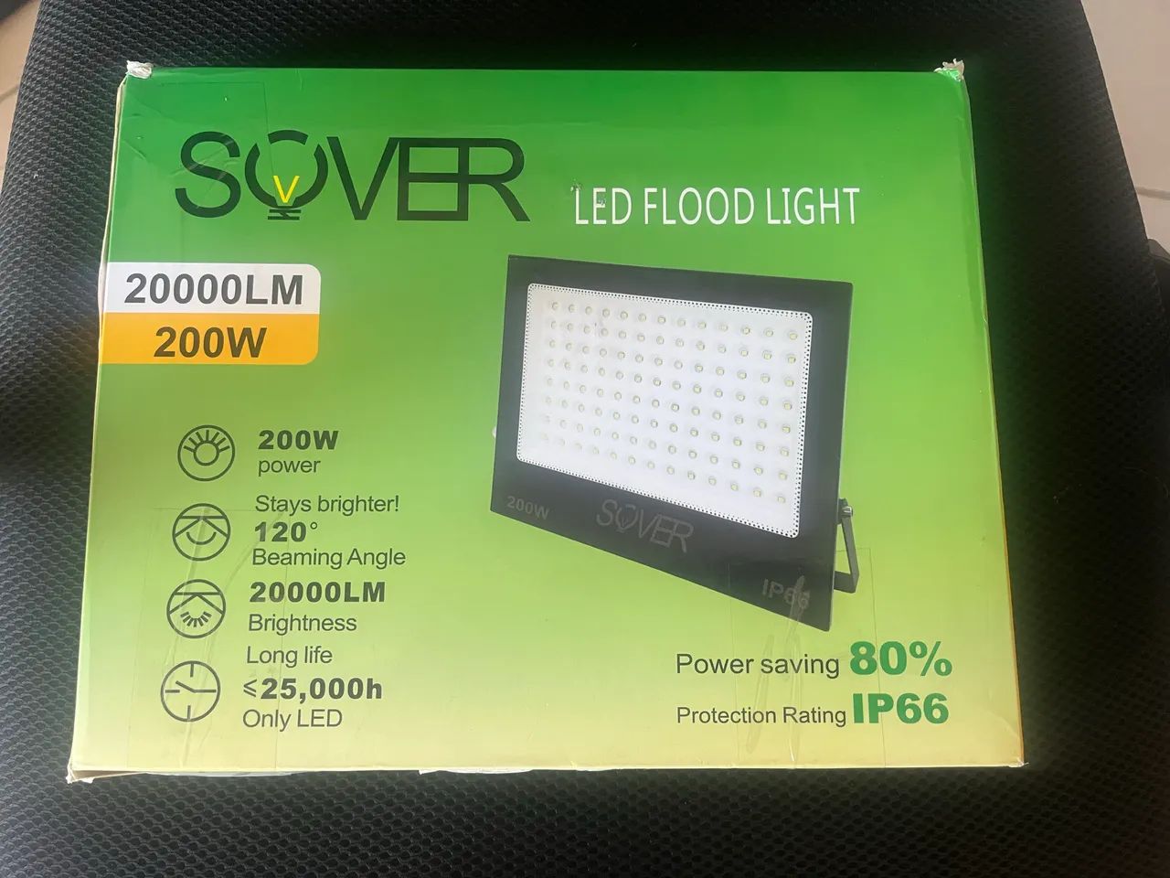 Refletor led verde 200w. Sover