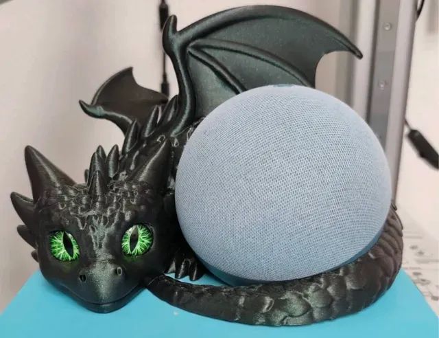 (Sob encomenda) Suporte Alexa echo dot dragão 