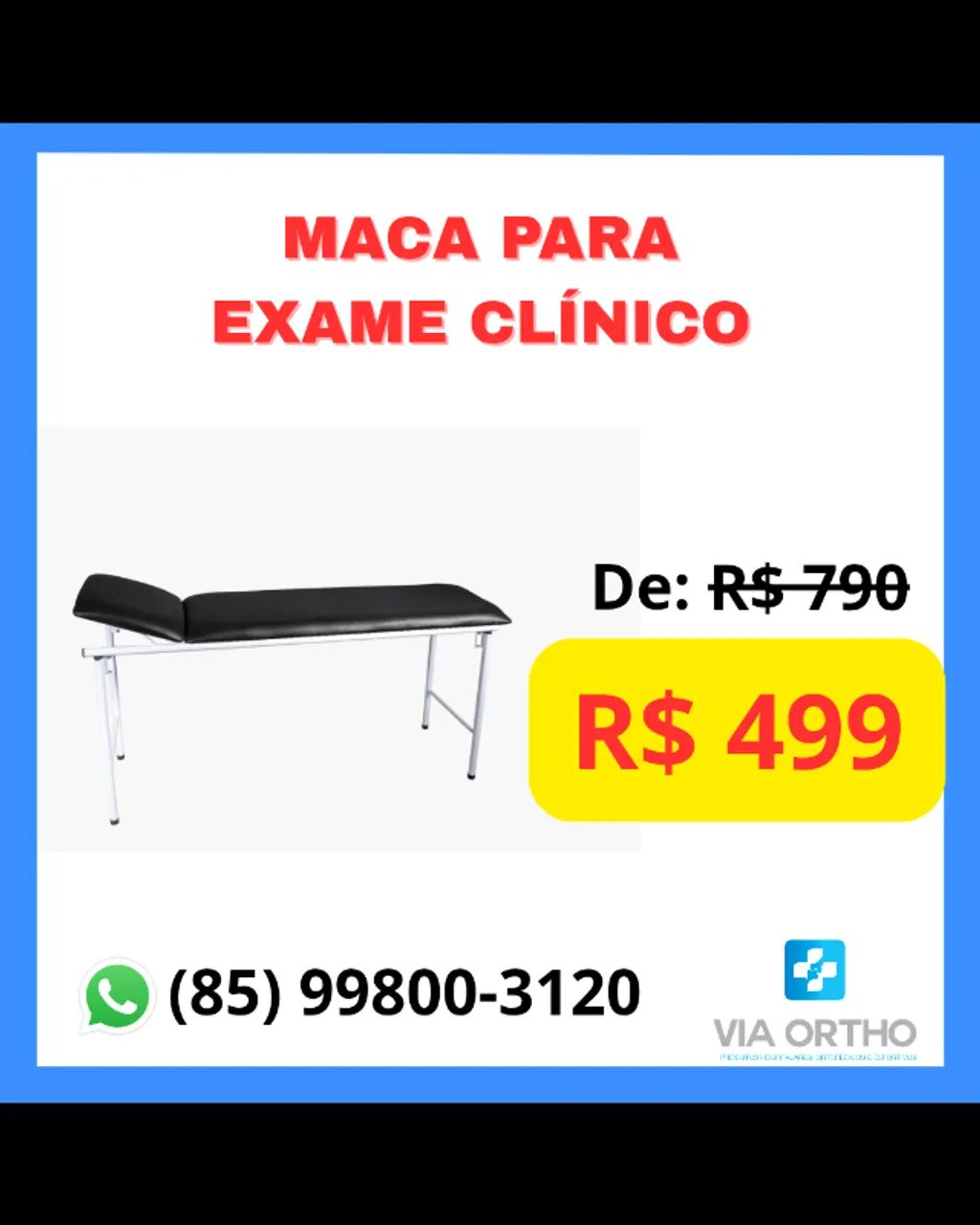 Mesa para exame clínico (maca)