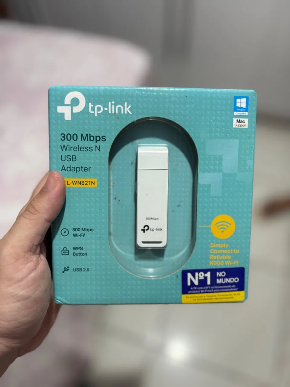 Adaptador Wi-Fi USB TP-Link TL-WN821N 300Mbps