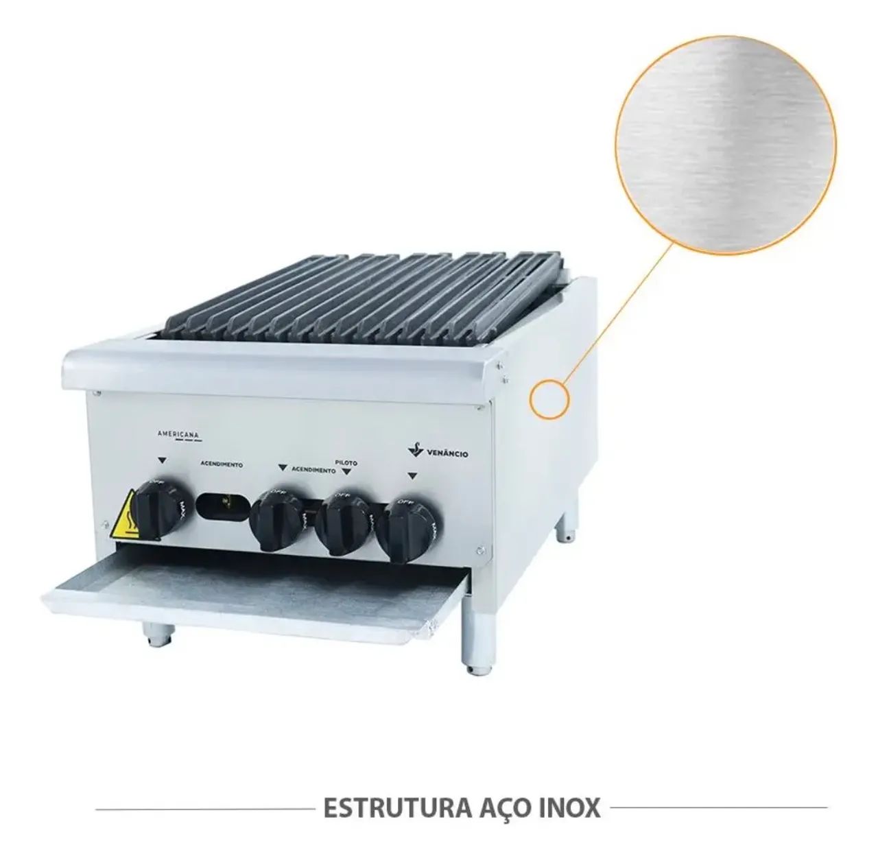 Charbroiler Venâncio Profissional 45cm - Foto 4