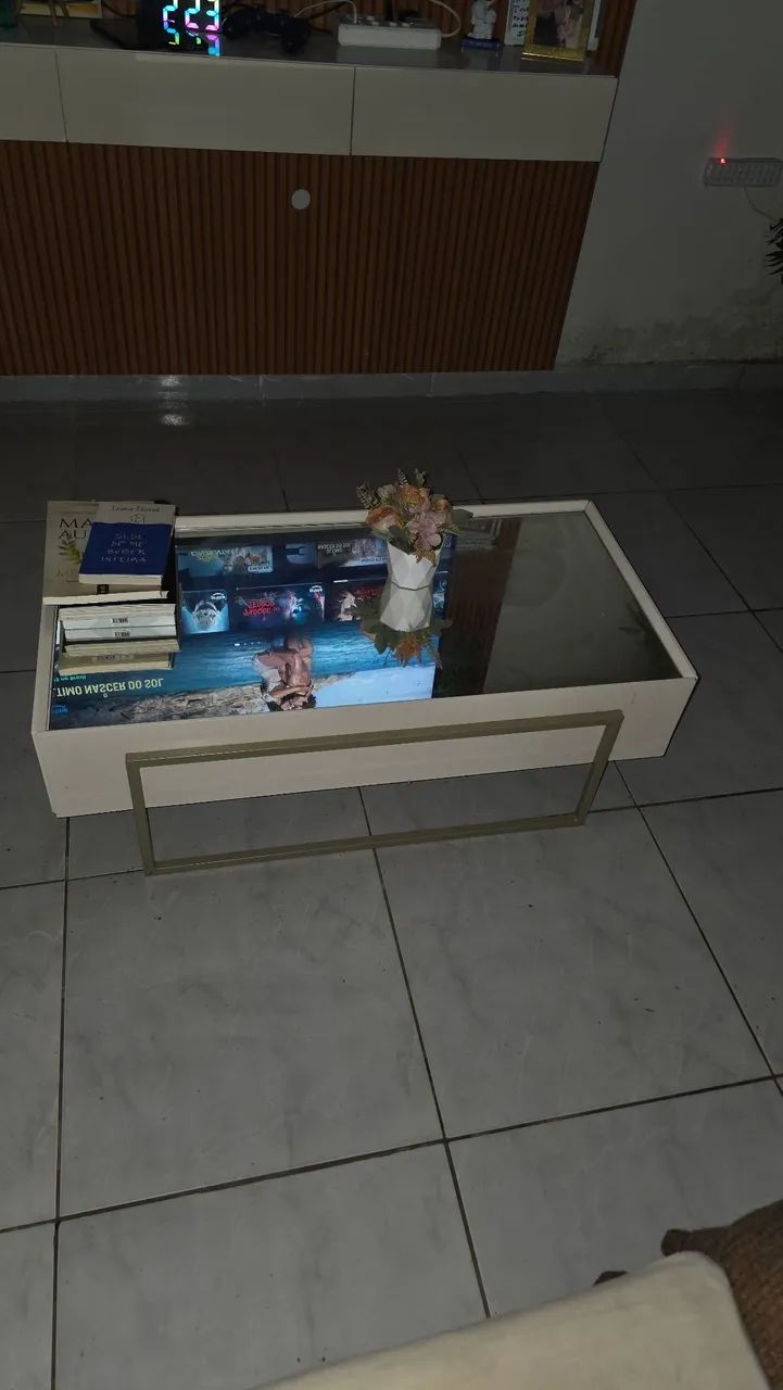 Centro para sala em matal e vidro - Foto 2