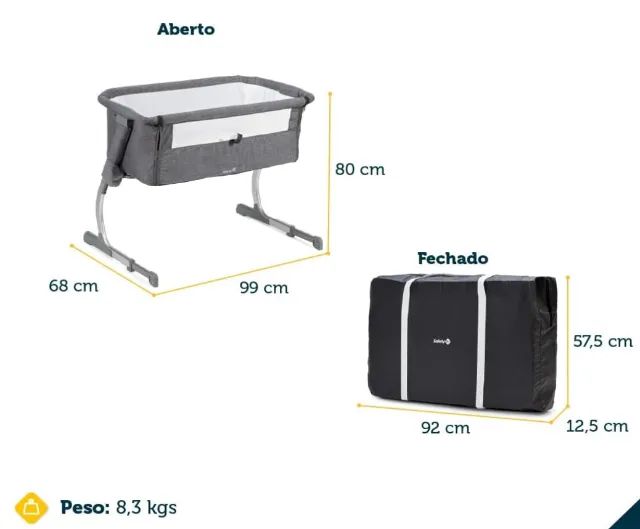 Berço side by side - Safety 1st (co-bed) - Foto 4