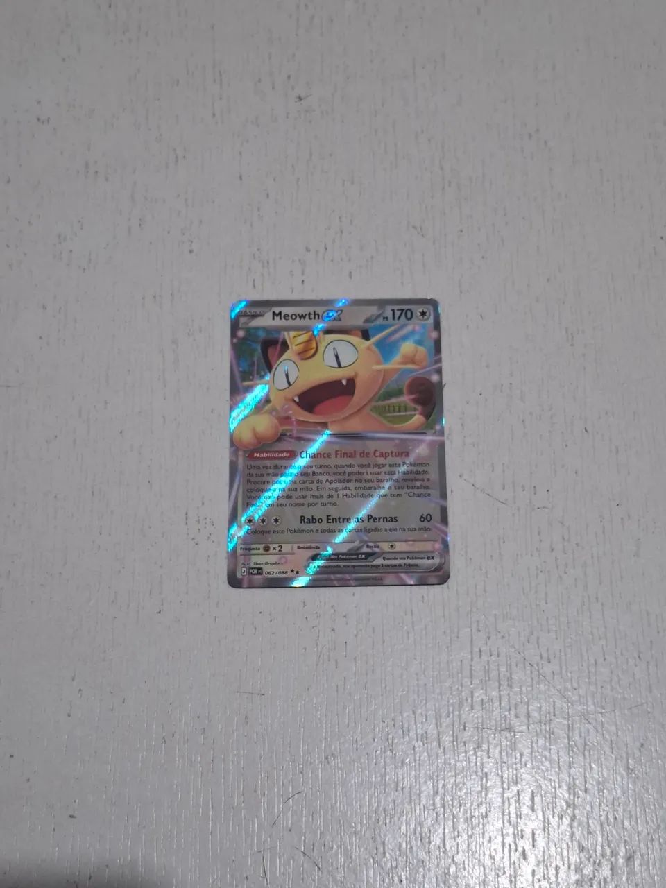 Pokémon TCG Meowth ex (062/088) Equilíbrio Perfeito