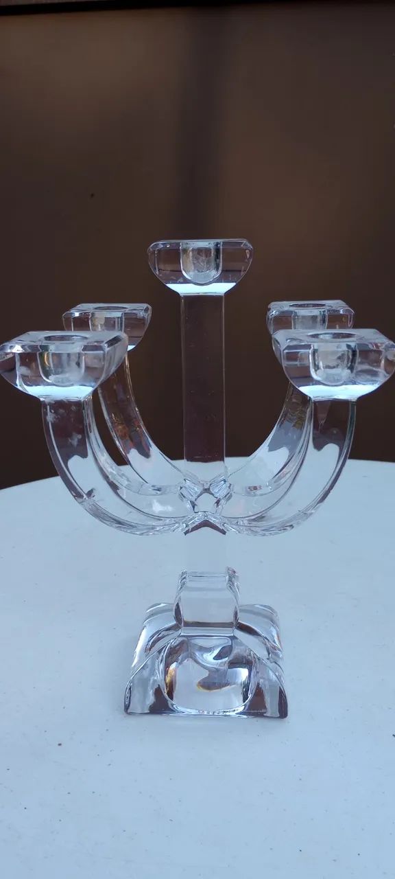 candelabro castiçal de 5 braços da renomada marca villeroy & boch - Foto 2