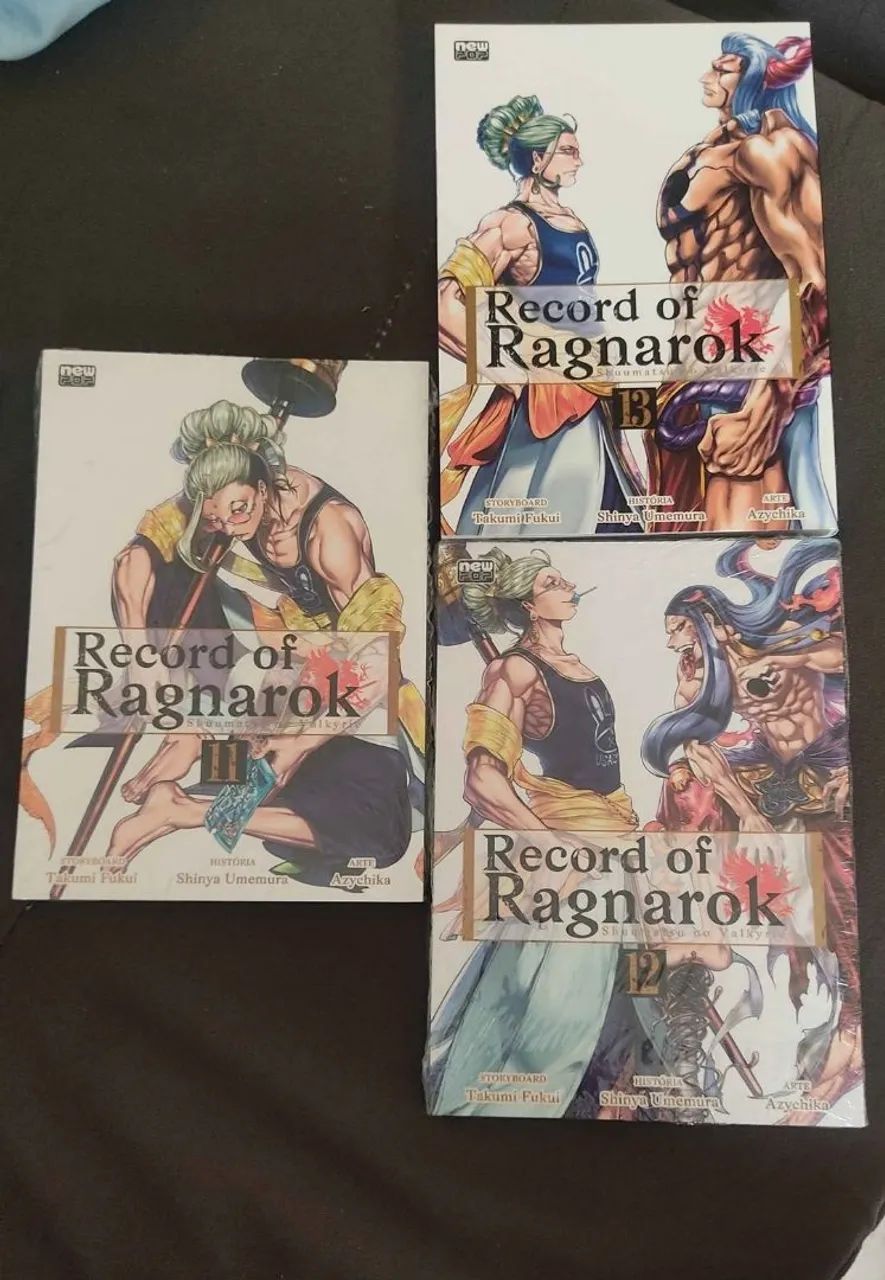 Manga Record of Ragnarok volume 11,12 e 13 NOVOS - Livros e